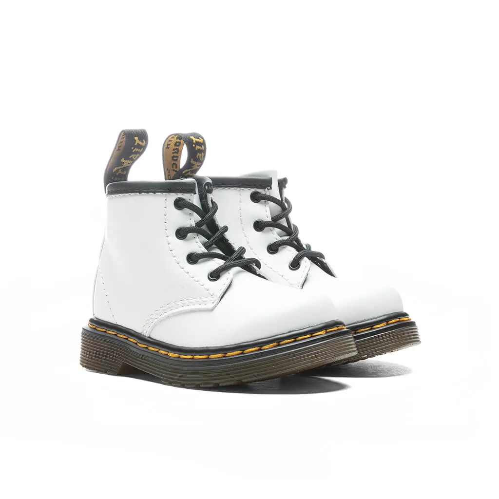 Infant 1460 Leather Lace Up Boot - White