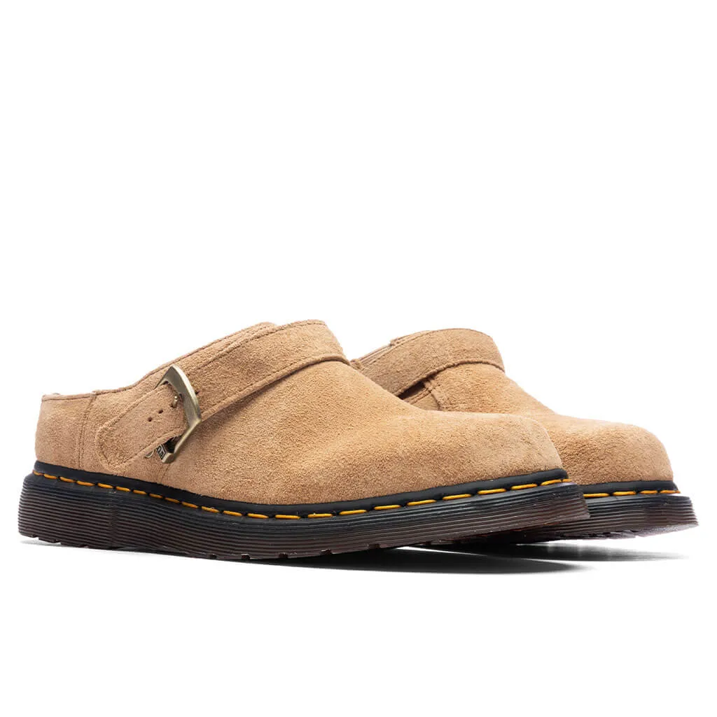 Isham Desert Oasis Suede Mules - Sandy Tan