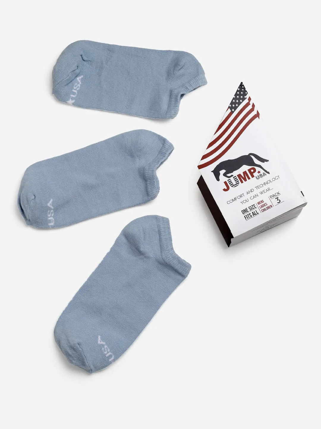 JUMP USA Men Pack Of 3 Assorted Ankle-Length Trendy Socks