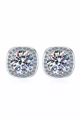 Let Me Love You 1 Carat Moissanite Stud Earrings