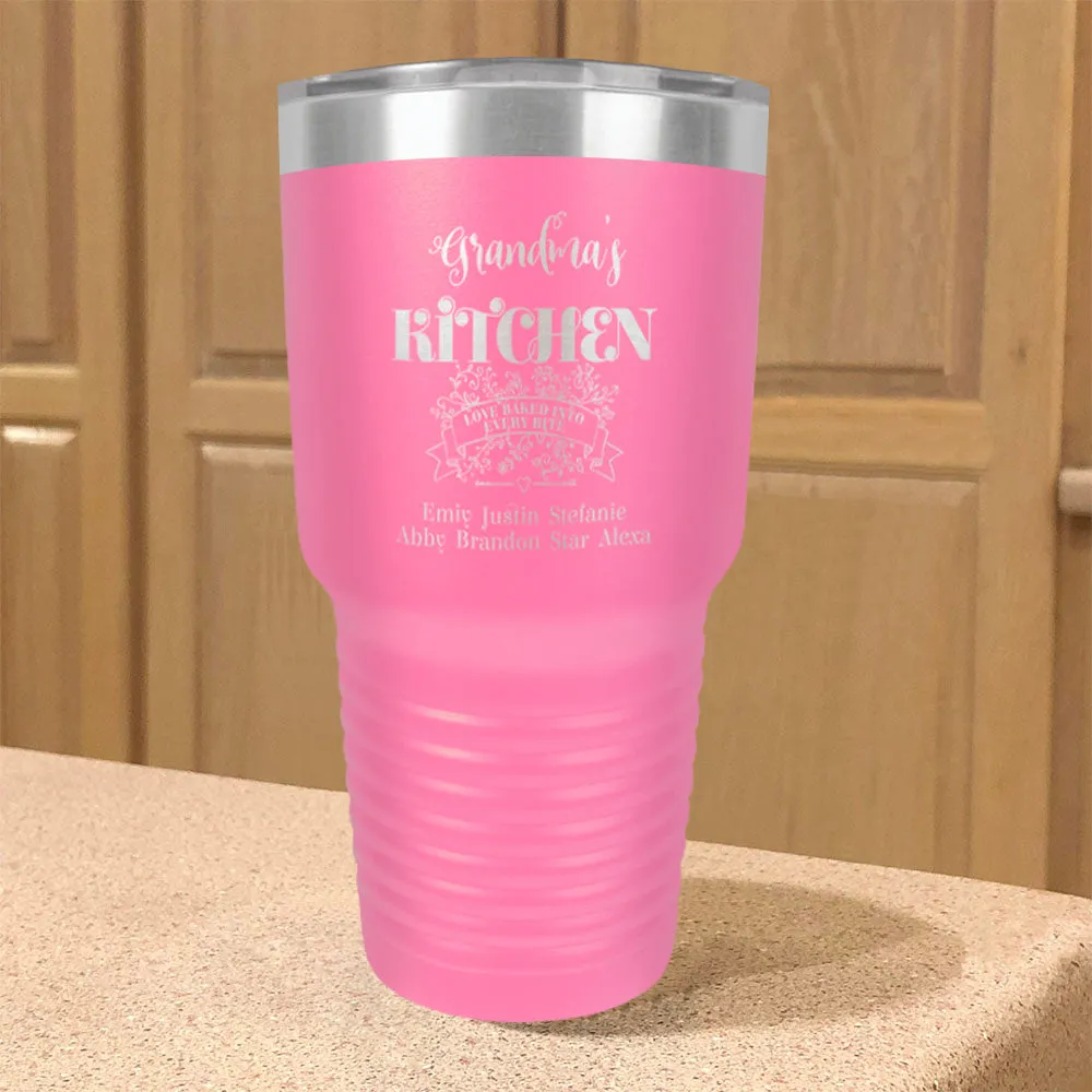 Love Baked Into Every Bite Personalized Stainless Steel Tumbler