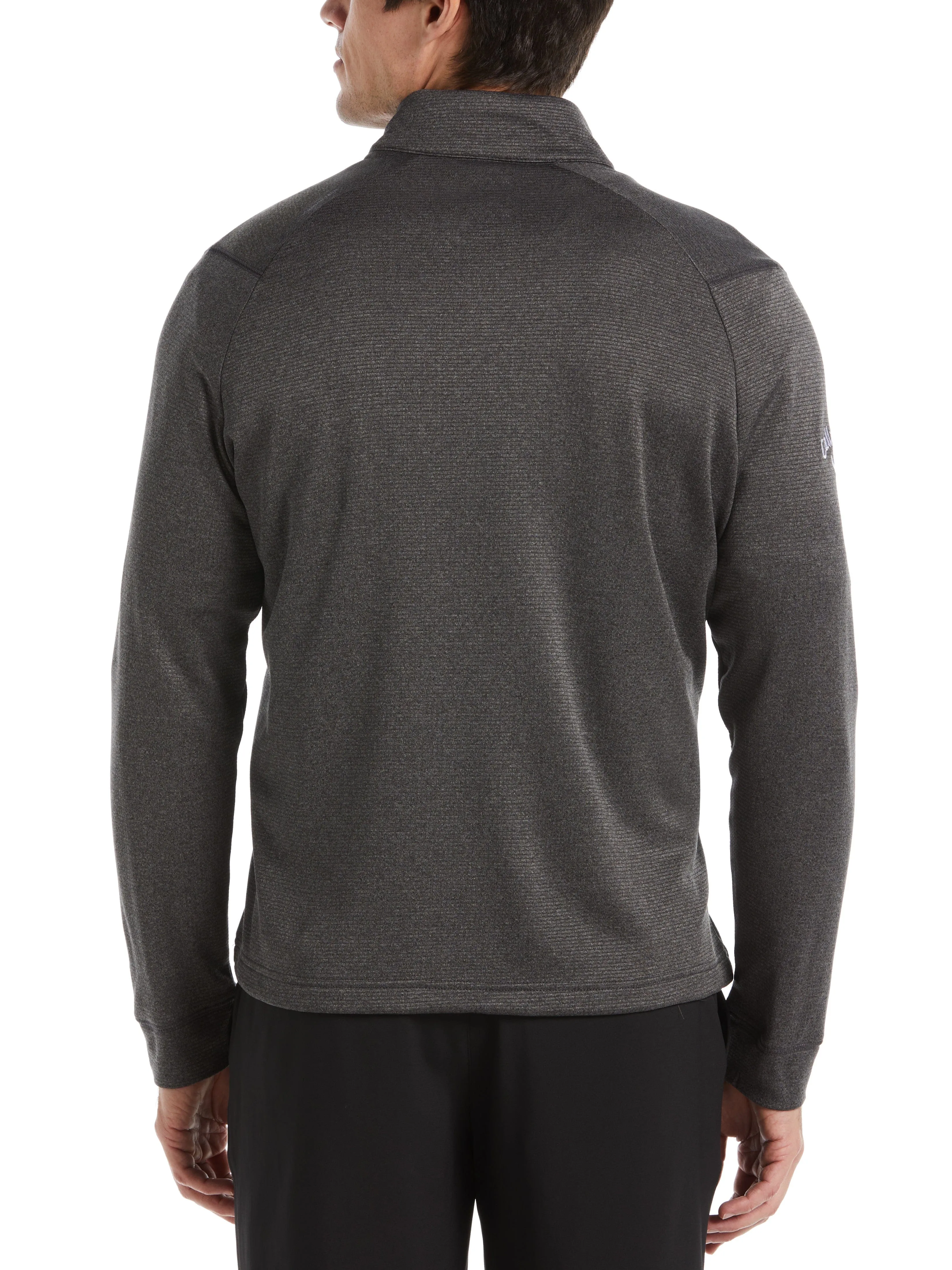 Mens Waffle 1/4 Zip Golf Pullover