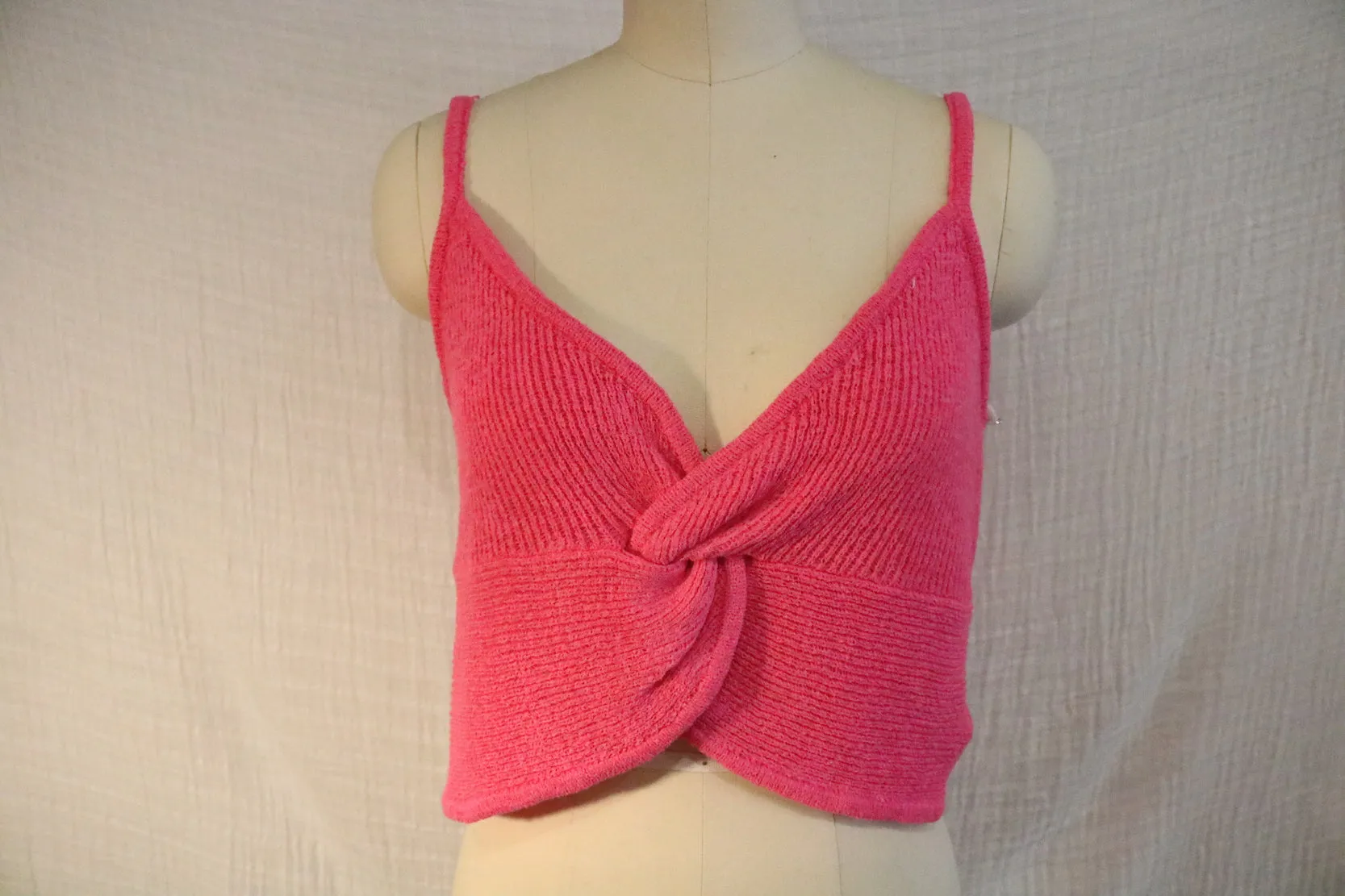 O & O Pink Knitted Tank