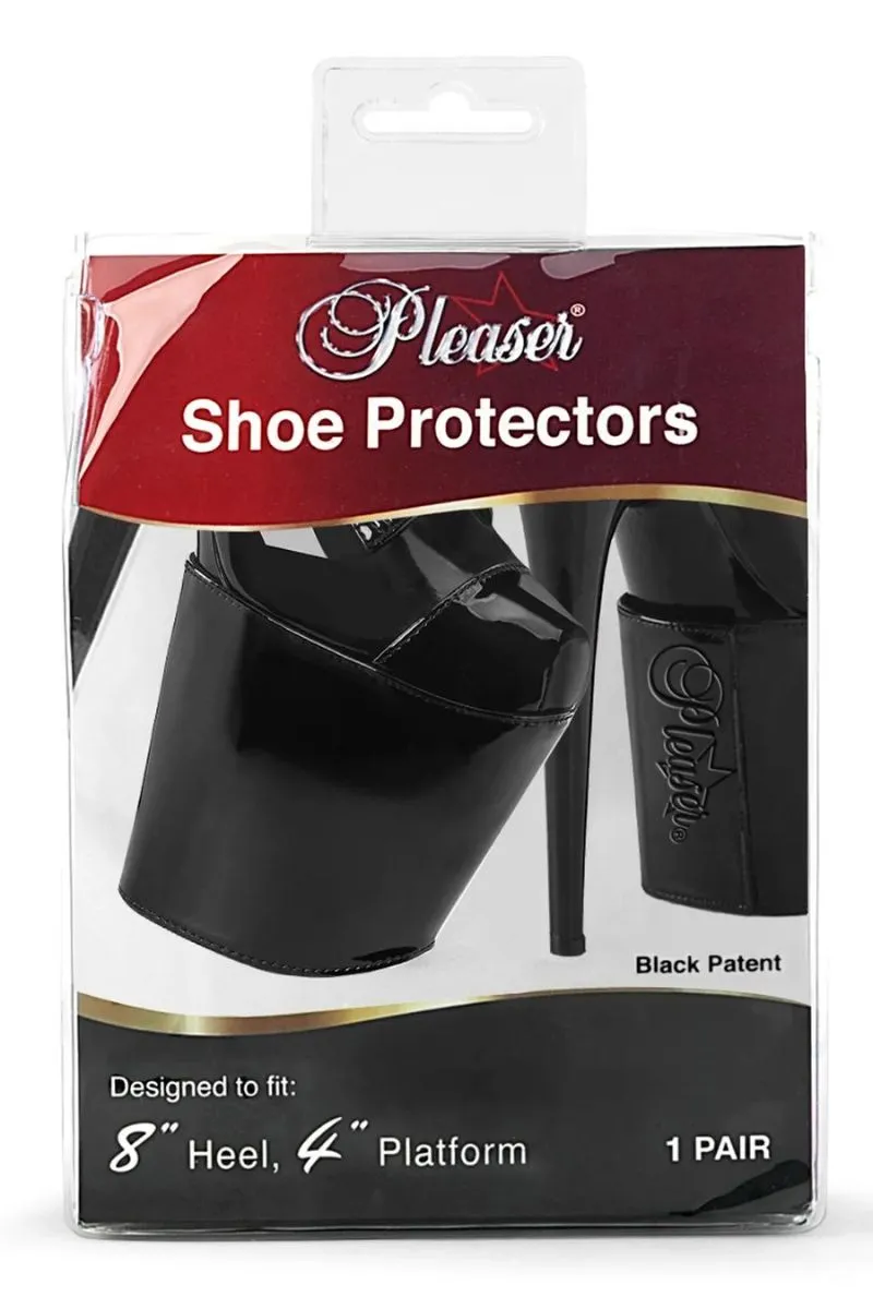 Pleaser USA Shoe Protectors 8inch - Patent Black