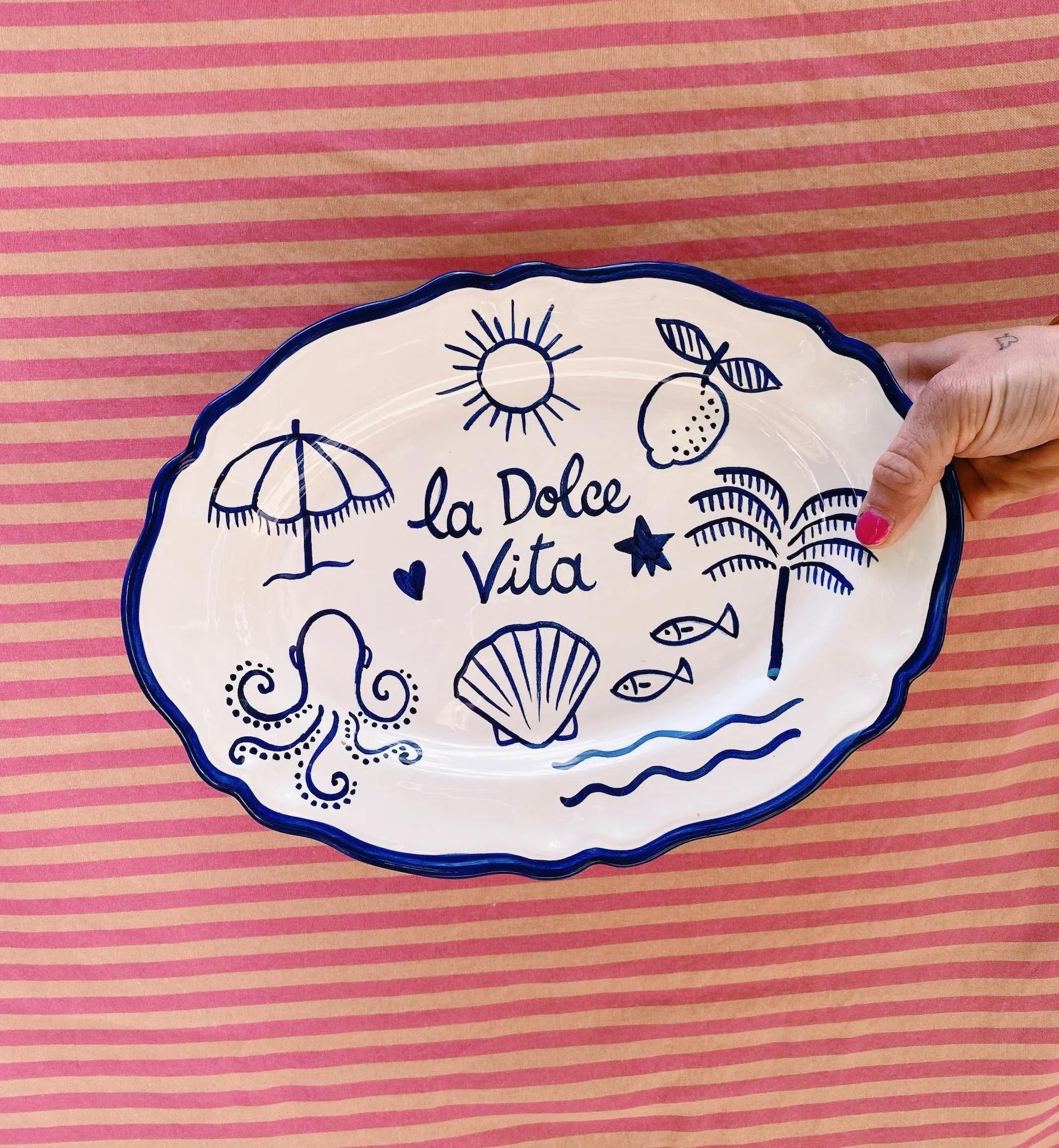 Popolo Blue La dolce Vita Platter