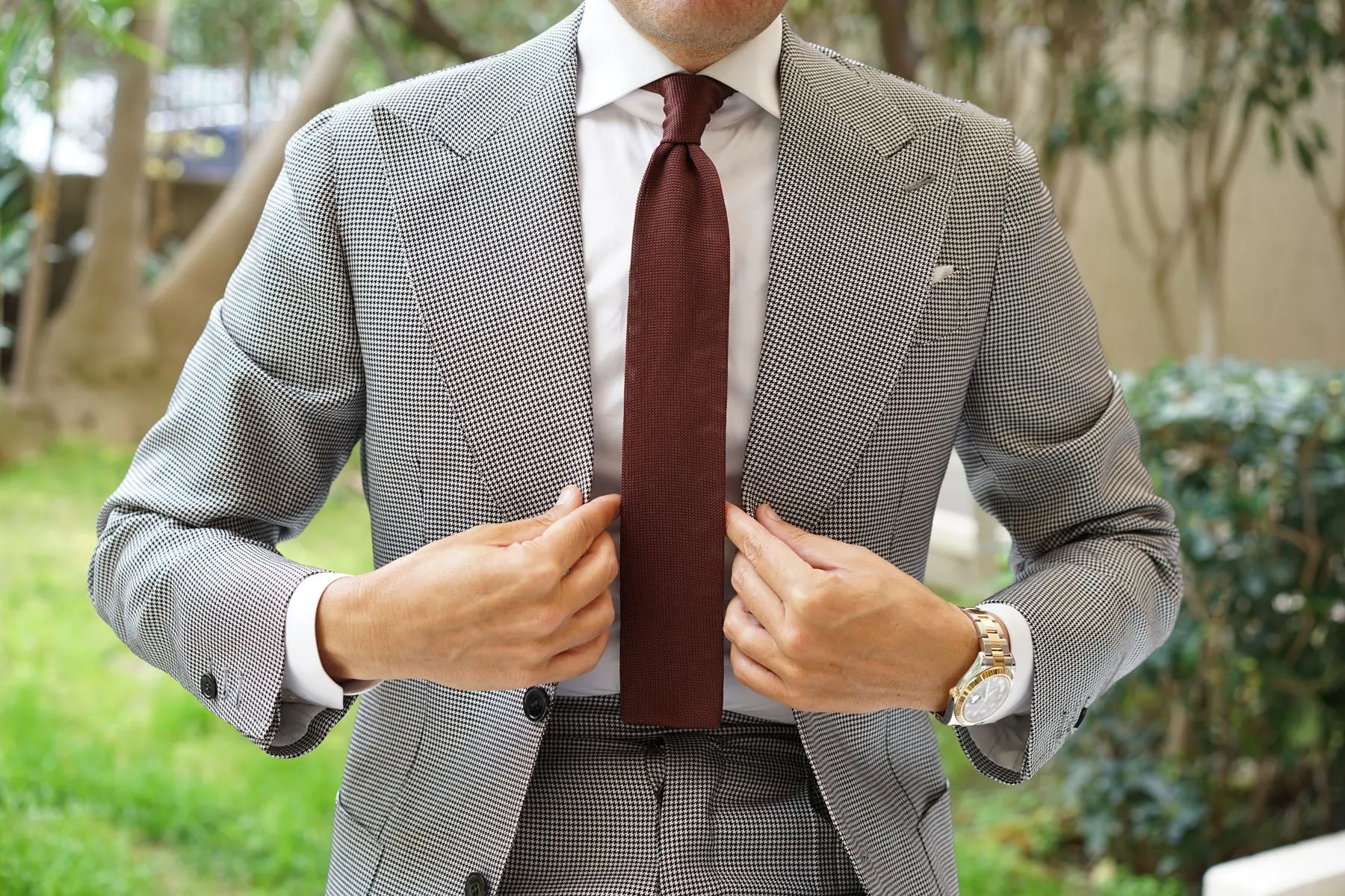 Rachmaninoff Brown Knitted Tie