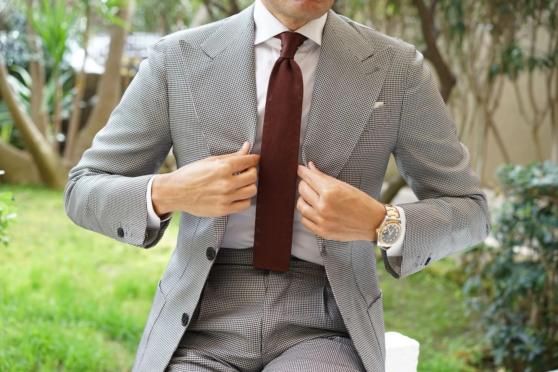 Rachmaninoff Brown Knitted Tie