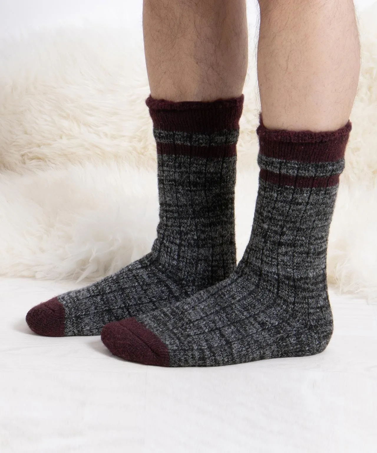 Totes Mens 2pk Cashmere Blend Ankle Socks