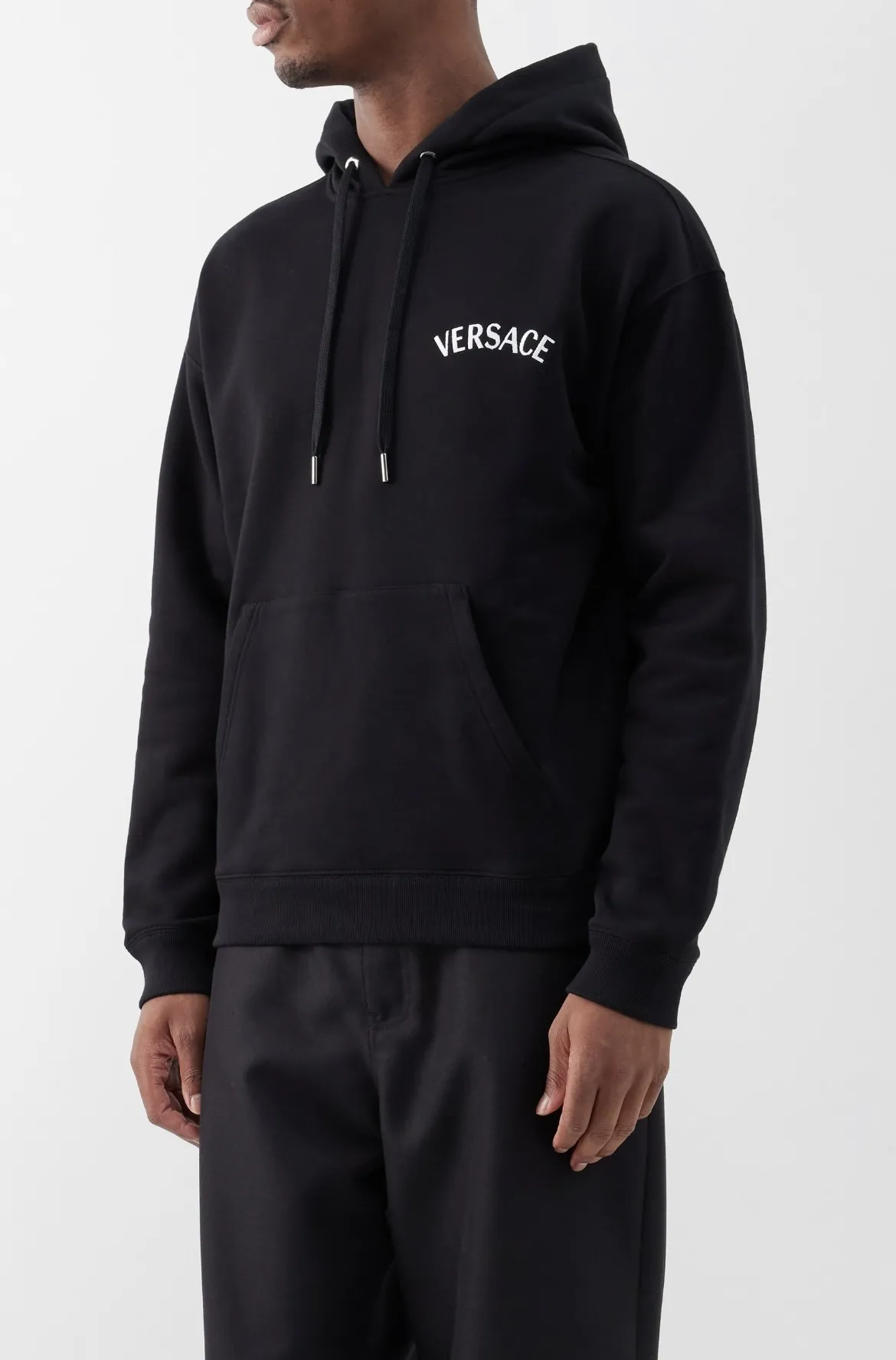 VERSACE  |Sweat Cotton Logo Luxury Hoodies