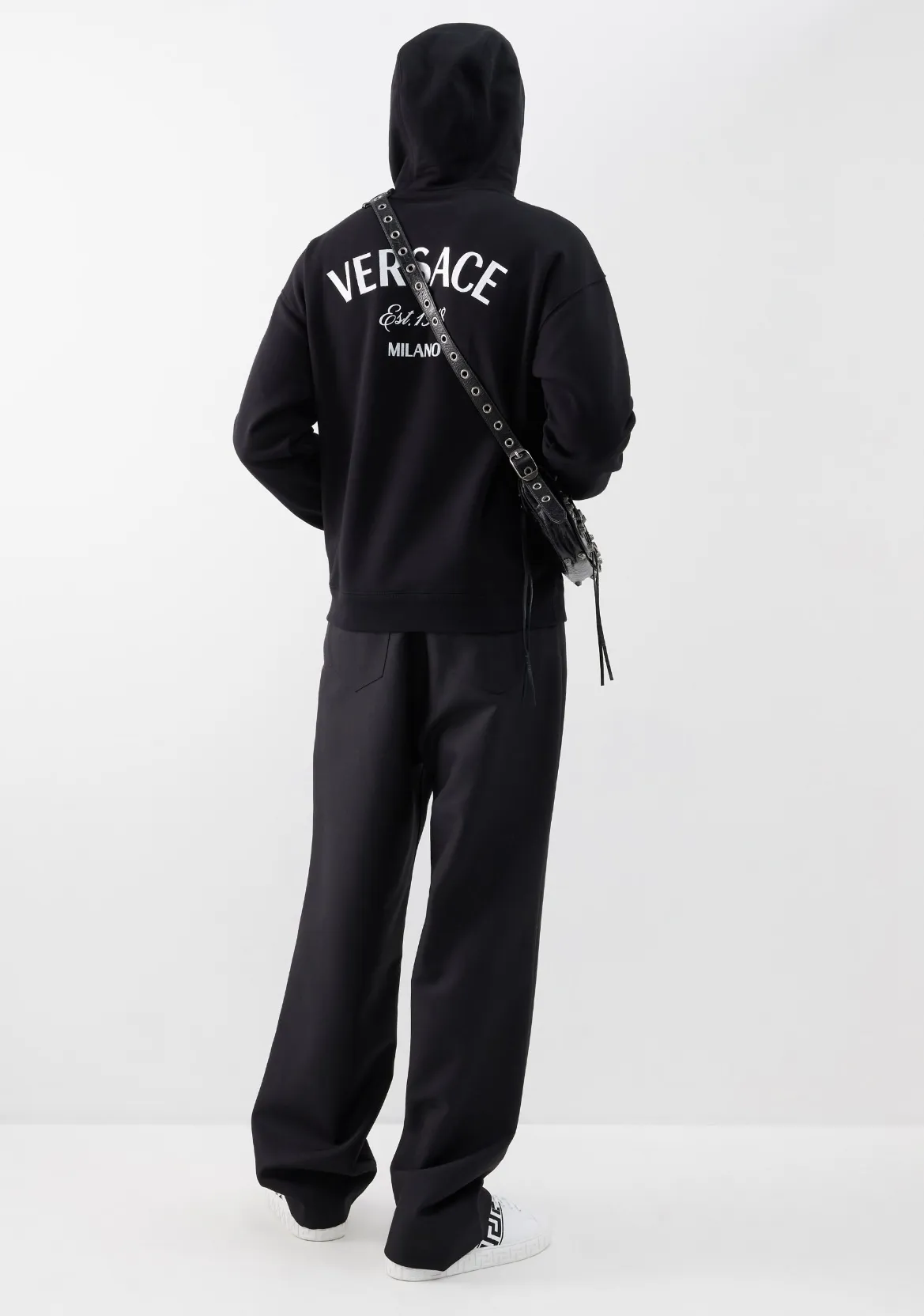 VERSACE  |Sweat Cotton Logo Luxury Hoodies