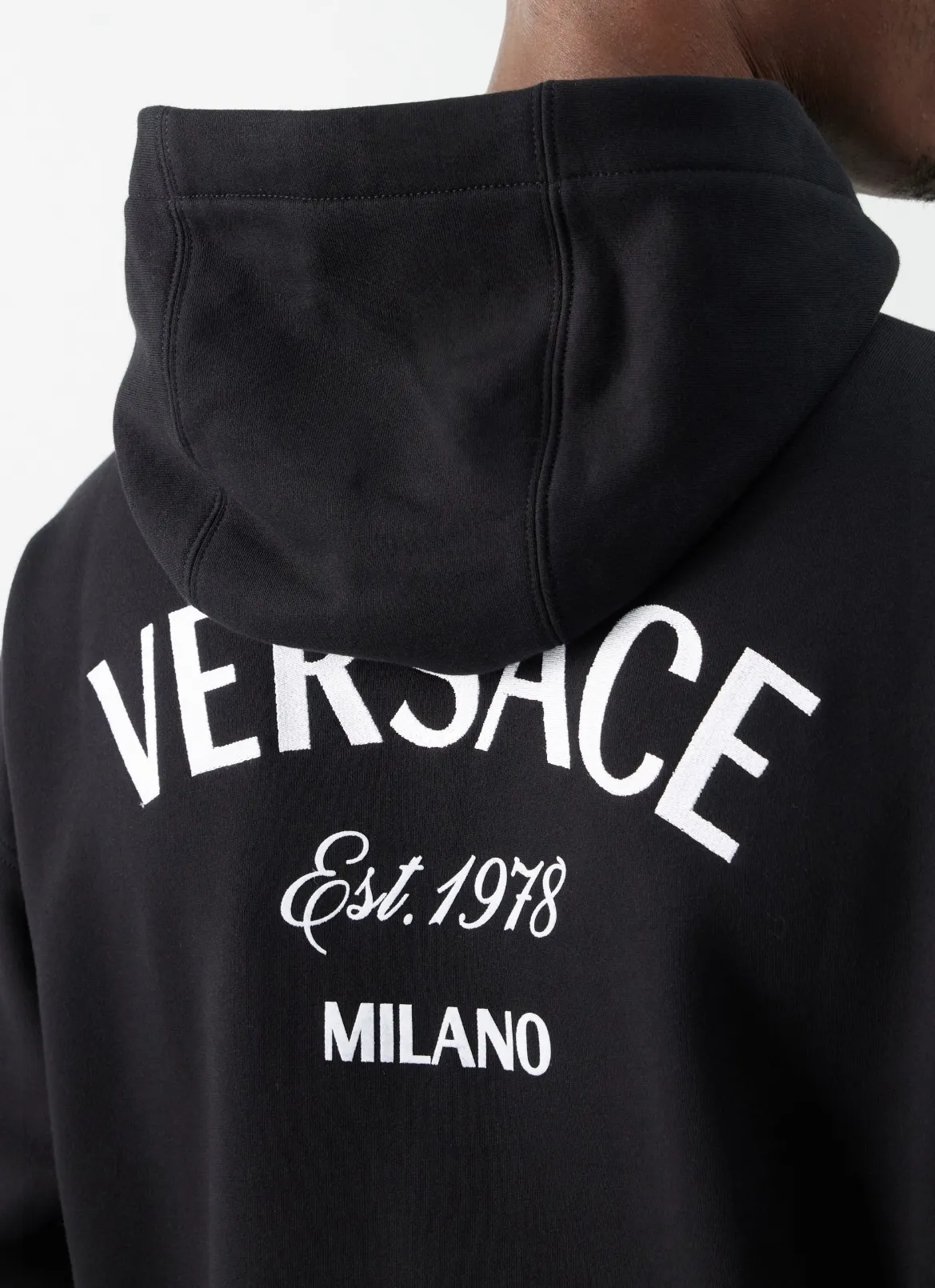 VERSACE  |Sweat Cotton Logo Luxury Hoodies