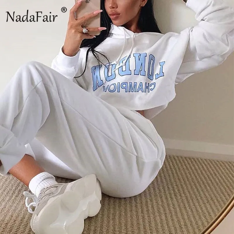 White Hooded Cropped Hoodies