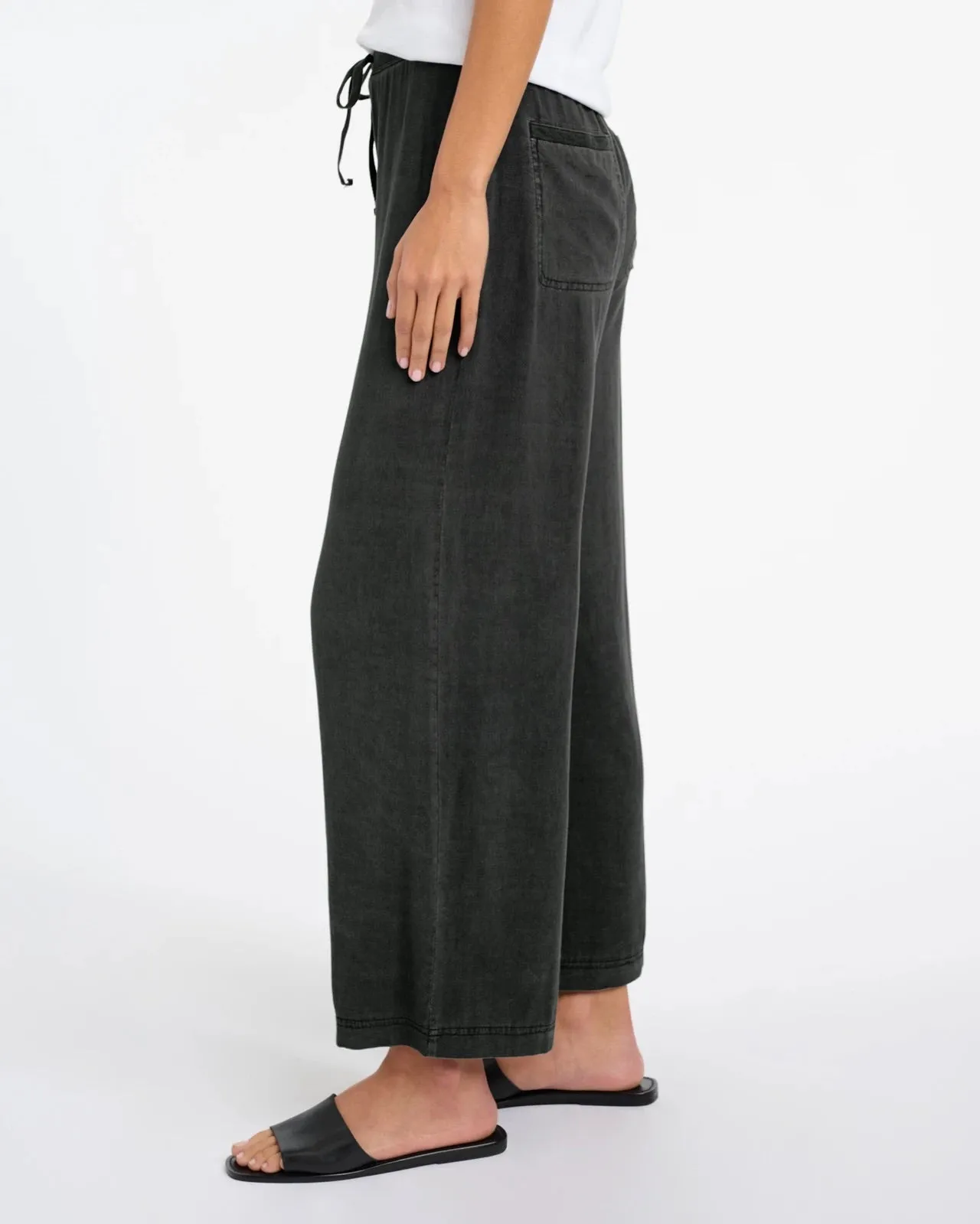 Zinnia Wide Leg Pant- Lead