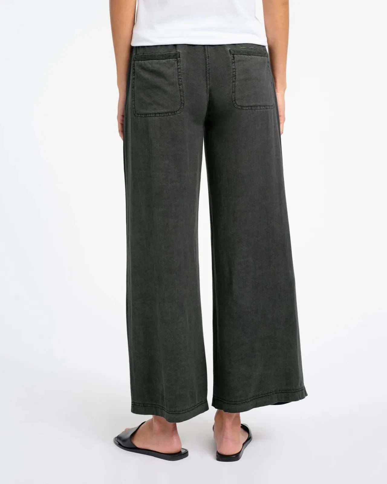 Zinnia Wide Leg Pant- Lead