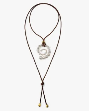 Éliou Arla Wrap Necklace White